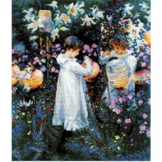 Набор Гвоздика, лилия, лилия, роза По мотивам картины Д.С. Саржнета 30х25 Риолис 2053