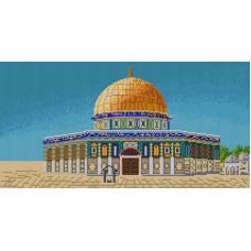 Мечеть Аль-Акса (рис. на сатене 25х45) 25х45 Конек 1265 25х45 Конек 1265