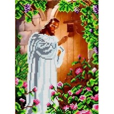 Иисус стучащий в дверь Рисунок на ткани 18х25 Каролинка ТКБИ 4058 18х25 Каролинка ТКБИ 4058