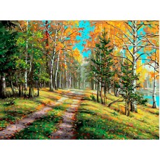 1200-AS Золотая пора живопись на холсте 30*40см