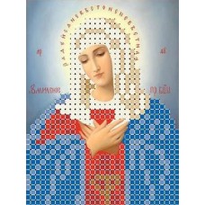 Богородица Умиление Рисунок на ткани 6,8х8,8 Каролинка ТКБИ 6007 6,8х8,8 Каролинка ТКБИ 6007