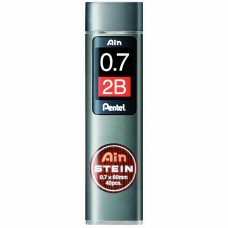 Pentel   Грифели для карандашей автоматических Ain Stein   0.7 мм  40 грифелей  в тубе C277-2BO 2B