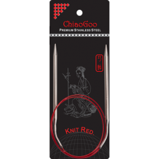 Спицы Chiaogoo металлические круговые Knit Red 2 мм 100 см
