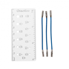Леска синяя ChiaoGoo 5 см  S (Small) 3 шт к металлическим съемным спицам 2,75-5 мм