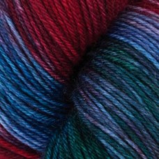 Terra /Терра/ пряжа KnitPro (75% шерсть мериноса Superwash, 25% нейлон), 100г/380м (VR2015, twilight flame (сумеречное пламя), зеленый/красный/синий, New!)