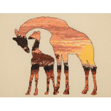5678000-05042 Набор для вышивания Maia Giraffes Silhouette 20*26см, MEZ, Венгрия