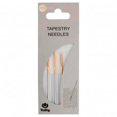 Иглы ручные для шитья пряжей, круглый наконечник, размер 1,81*60мм (N 15), сталь, Tulip, AC-036e