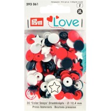 Серия Prym Love - Кнопки Color Snaps, звезда 12,4мм, Prym, 393061