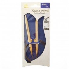 Спицы круговые Knina Swivel 8мм/100см, бамбук, натуральный, Tulip, KS-1000800