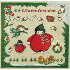 Набор для вышивания Рождественские игрушки 27,5*26,5см, Acufactum Ute Menze, 2800-03