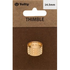 Наперсток Кольцо, диаметр 14,5мм, сталь, золотистый, Tulip, SN-001e