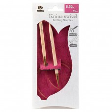 Спицы круговые Knina Swivel 6,5мм/80см, бамбук, натуральный, Tulip, KS-800650