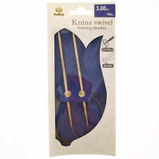 Спицы круговые Knina Swivel 3мм/100см, бамбук, натуральный, Tulip, KS-1000300