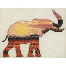 5678000-05040 Набор для вышивания Maia Elephant Silhouette 20*26см, MEZ, Венгрия