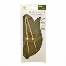 Спицы круговые Knina Swivel 4мм/60см, бамбук, натуральный, Tulip, KS-600400