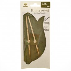 Спицы круговые Knina Swivel 3,75мм/60см, бамбук, натуральный, Tulip, KS-600375