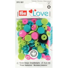 393081 Серия Prym Love - Кнопки Color Snaps, цветок 13,6мм, Prym