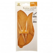 Спицы круговые Knina Swivel 5мм/40см, бамбук, натуральный, Tulip, KS-400500