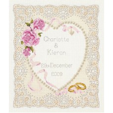 *  Набор для вышивания Anchor Floral Heart Wedding Sampler 24*20см, MEZ, ACS05