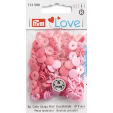 Серия Prym Love - Набор кнопок Color Snaps Mini, диаметр 9мм, Prym, 393500
