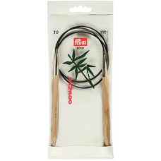 Спицы круговые Bamboo с гибкой фиолетовой леской 7мм/80см, Prym, 221511