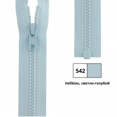4335956/30 Застежка-молния тракторная тип 5 (5,70мм), разъемная, длина 30см, YKK (542 светло-голубой)