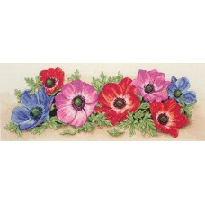 Набор для вышивания Anchor Spray Of Anemones 18*47см, MEZ, PCE733