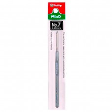 Крючок для вязания с ручкой MinD 0,95мм, сталь/пластик, золотистый/серебристый, Tulip,TA-1045e