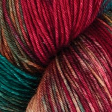 Terra /Терра/ пряжа KnitPro (75% шерсть мериноса Superwash, 25% нейлон), 100г/380м (VR2016, old Delhi (старый Дели), бордовый/зеленый/коричневый/красный, New!)