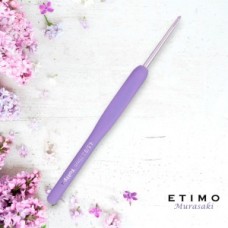 Крючок для вязания с ручкой ETIMO Murasaki 2,75мм, алюминий/пластик, фиолетовый, Tulip, TEM-045e