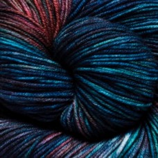 Terra /Терра/ пряжа KnitPro (75% шерсть мериноса Superwash, 25% нейлон), 100г/380м (VR2004, tropical seascape (тропический морской пейзаж), зеленый/фиолетовый)