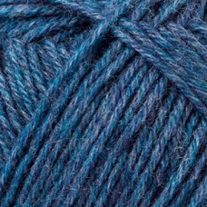 Regia 4-fadig 50g /Регия 4-фэдиг 50г/ пряжа 4-нитки, MEZ, 9801276 (02137, jeans meliert, джинсовый (синий))