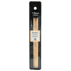 Спицы чулочные Bamboo 2,5мм/15см, Tulip, KND060250