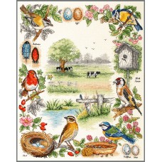 Набор для вышивания Anchor Birds Sampler 44*35см, MEZ, PSC52