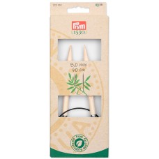 Серия Prym 1530 - Спицы круговые 8мм/60см, бамбук, натуральный, Prym, 222552