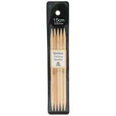 Спицы чулочные Bamboo 5,5мм/15см, Tulip, KND060550