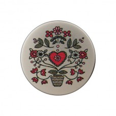 Пуговица на ножке, размер 20мм, металл, красный, Union Knopf by Prym, U0453626020004801-15