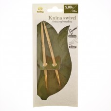 Спицы круговые Knina Swivel 5мм/60см, бамбук, натуральный, Tulip, KS-600500
