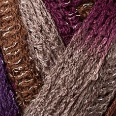 *  Frilly /Фриллу/ пряжа Schachenmayr Originals, COATS, 9807708 (00087, *, pflaume color, бордовый/коричневый/светло-коричневый)