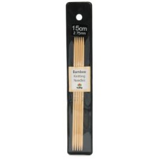 Спицы чулочные Bamboo 2,75мм/15см, Tulip, KND060275