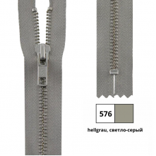 0573986/12 Застежка-молния тип 5 (5,75мм), неразъемная, длина 12см, YKK (576 светло-серый)