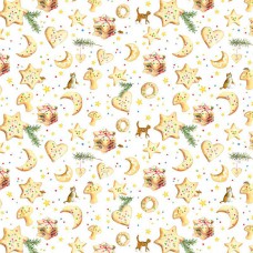 Ткань Рождественская выпечка, ширина 150см, Acufactum Ute Menze, 3523-540