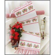 Набор для вышивания Anchor: салфетка-дорожка Christmas Heart 27*100см, MEZ, 9240000-01517