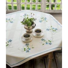 9240000-02315 Набор для вышивания Anchor Blue Flower Tablecloth 90*90см, MEZ, Венгрия
