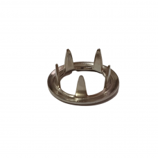 *  Составная часть кнопки Джерси - кольца зубчатые, никелированная латунь, Prym, 380362