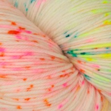 Terra /Терра/ пряжа KnitPro (75% шерсть мериноса Superwash, 25% нейлон), 100г/380м (VR2025, neon confetti (неоновое конфетти), бирюзовый/желтый/красный/молочный/розовый, New!)