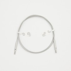 Тросик GlideX для съемных спиц, длина 35 (60)см, заглушки 2шт, кабельный ключик, KnitPro, 10653