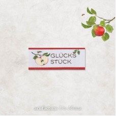 Этикетка тканая Glucksstuck 20*45мм, Acufactum Ute Menze, 35330
