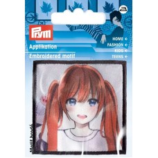 Термоаппликация, серия K-Pop Девочка с рыжими волосами 55*55мм, 100% полиэстер, Prym, 926084