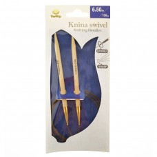 Спицы круговые Knina Swivel 6,5мм/100см, бамбук, натуральный, Tulip, KS-1000650